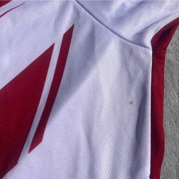 Fly Kinetic Red & White Dirt Bike/Motorcross/Trail Riding Perforated Jersey - Picture 9 of 10